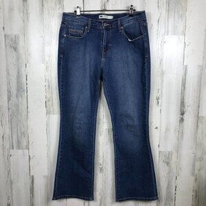 Levi's 515 bootcut denim jeans size 10 dark wash classic